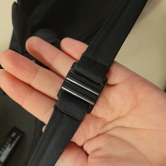 Black triangle swim top - size 10 - padded - Picture 2 of 3